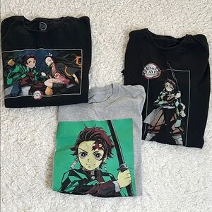 Demon Slayer Graphic T-Shirt Bundle Size Large Anime Manga